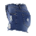 thumbnail image 5 of Summer Denim Shorts for Women High Waist Frayed Hem Ripped Jeans Casual Stretch Distressed Hot Shorts Ladies Clothes, 5 of 8
