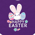 thumbnail image 4 of Inktastic Happy Easter with Bunny Head and Easter Eggs Boys or Girls Baby Bib, 4 of 4
