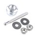 thumbnail image 4 of Kit de cierre de capó universal de 21 mm con pulsador antivibración para reparación y modificación. Plateado, 4 of 9