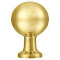 thumbnail image 2 of Utopia Alley Lyon Cabinet Ring Pull Knob - Decorative Cabinet Drop Pull Knobs for Cabinets and Drawers - Vintage Cabinet Hardware with Hand Finished Brushed Brass - Metal Drawer Pull Knobs 0.87", 2 of 8