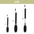 thumbnail image 3 of Uxcell Kitchen Tong Set Silicone Tips Stainless Steel Cooking Tongs 3Pcs Black, 3 of 7