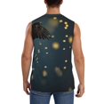 thumbnail image 4 of Fotbe North American Bald Eagle Men's Camiseta sin Mangas Estampada para Hombres, Playera Casual para Gimnasio, Entrenamiento, Playa-X-Large, 4 of 7