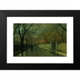 thumbnail image 2 of John Atkinson Grimshaw 14x11 Black Modern Framed Museum Art Print Titled - Figures in a Moonlit Lane After Rain, 2 of 5