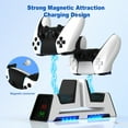 thumbnail image 2 of Dual Charger for PS5 Elite Controller, Game Controller Magnetic Charging Base Can Store PSVR2 Controller Headset, 2 of 7