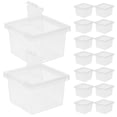thumbnail image 1 of OUNONA 20Pcs Plastic Hatching Container Transparent For Observing Small Reptiles, 1 of 8