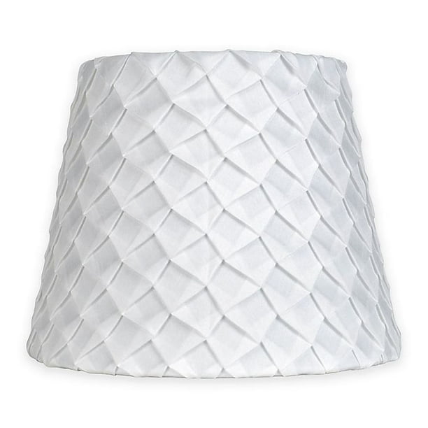 Mix Match Small 9 Inch Textured Pleat Lamp Shade In White Com Small 9 Inch Textured Pleat Lamp Shade, 9 Inch Lamp Shade