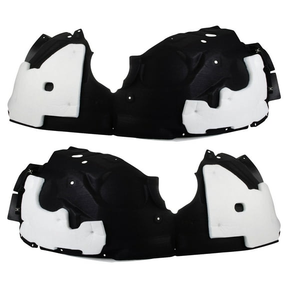 TRQ Front Inner Fender Liner Set Fits Select 2019-2023 Ford Edge FO1248198 FO1249198