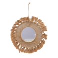 thumbnail image 2 of Hanging Wall Mirror Hand Woven Macrame Versatile Bohemian Style for Wedding Gift Style A, 2 of 9