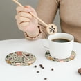 thumbnail image 6 of Balery 6 Pcs Coffee Makers Macaroons Chocolateleather Coasters Set, Drink Table Cup Coasters For Living Room Kitchen Coffee Decor, 6 of 9