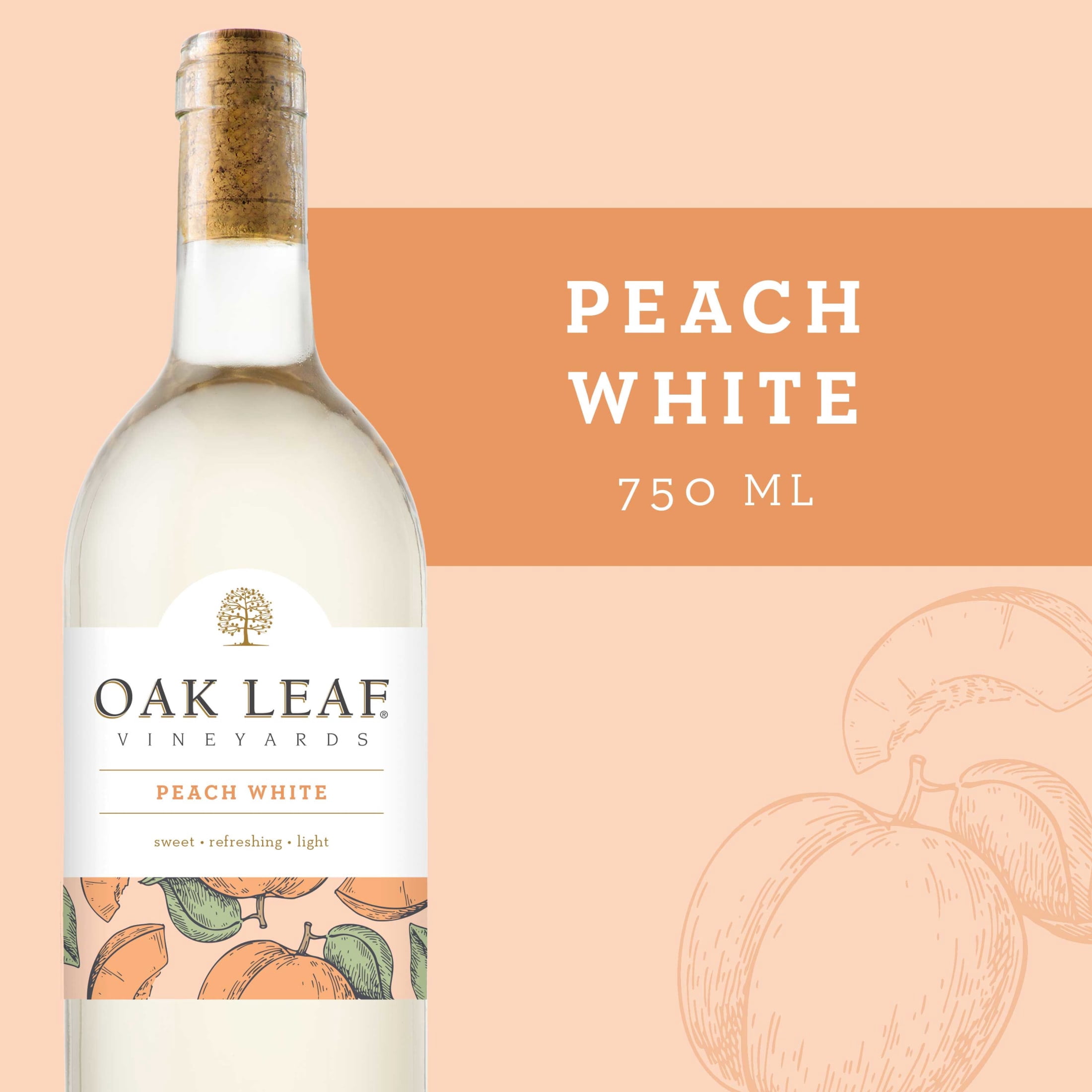 Oak Leaf Vineyards Peach White, White wine, 750ml