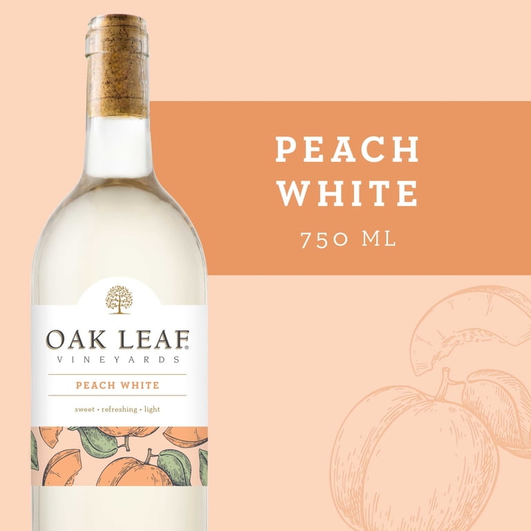 Oak Leaf Vineyards Peach White Flavored White Wine 750ml, 8.5% ABV