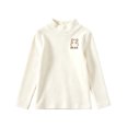 thumbnail image 3 of Asxite Toddler Solid Tops Stand Collar Long Sleeve Soft Cotton Warm Casual Pullover Fall Tee 1T, 3 of 6