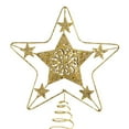 thumbnail image 1 of Christmas Gold 5 Point Star Treetop, 1 of 4