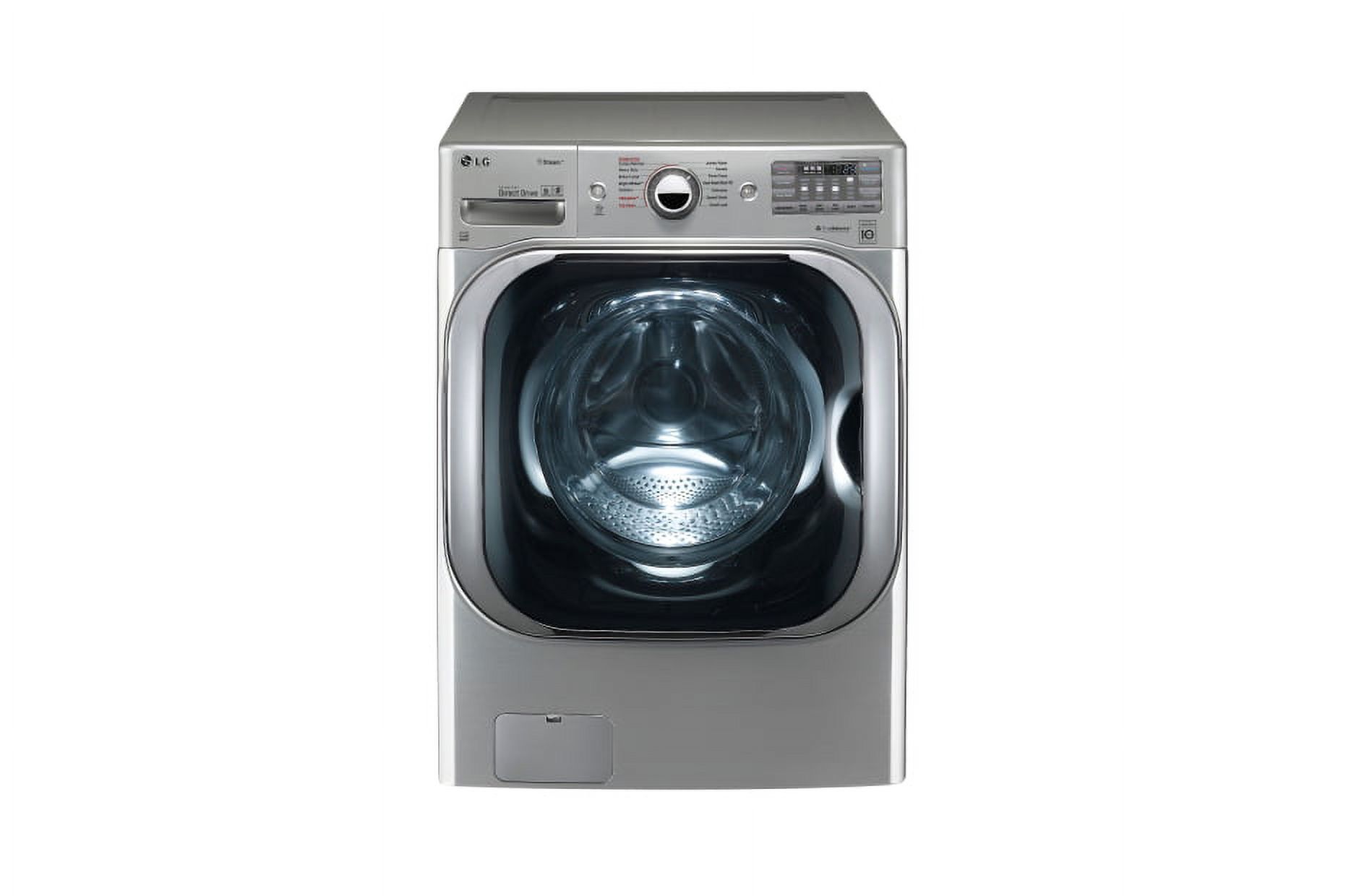 LG WM8100HVA 5.2 cu.ft. Mega Capacity Front Load Washer with TurboWash™, Steam, Graphite Steel. Matching Dryer: DL_X8100(1)V - image 2 of 6