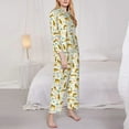thumbnail image 3 of Pofeuu Leopard Print Print Womens Pajamas Set Long Sleeve Sleepwear Button Down Nightwear Soft Pj Lounge Sets Button Down Pajamas Women-Medium, 3 of 7