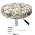 thumbnail image 4 of Kdxio Compass And Mountains In Bicycle Wheels Print Elastic Bar Stool Cover Personalized Washable Stool Cover for Barbershop Home Bar Kitchen-12 inch, 4 of 7