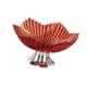 thumbnail image 4 of Frutero con pedestal, bandeja para frutas portátil y práctica, bandeja decorativa para aperitivos, ideal para cumpleaños, oficina, sala de estar y Rojo claro, 4 of 8