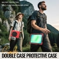 thumbnail image 4 of Case for Samsung Galaxy Tab A11+ 11 inch, 360 Degree Rotating Hand Grip Shockproof Cover with Shoulder Strap, Red, 4 of 7