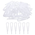 thumbnail image 1 of 100 Paquete de Clips de Cocodrilo de Plástico Duraderos, 1.97" Blanco? Clip de Camisa en Forma de U con Dientes, 1 of 6