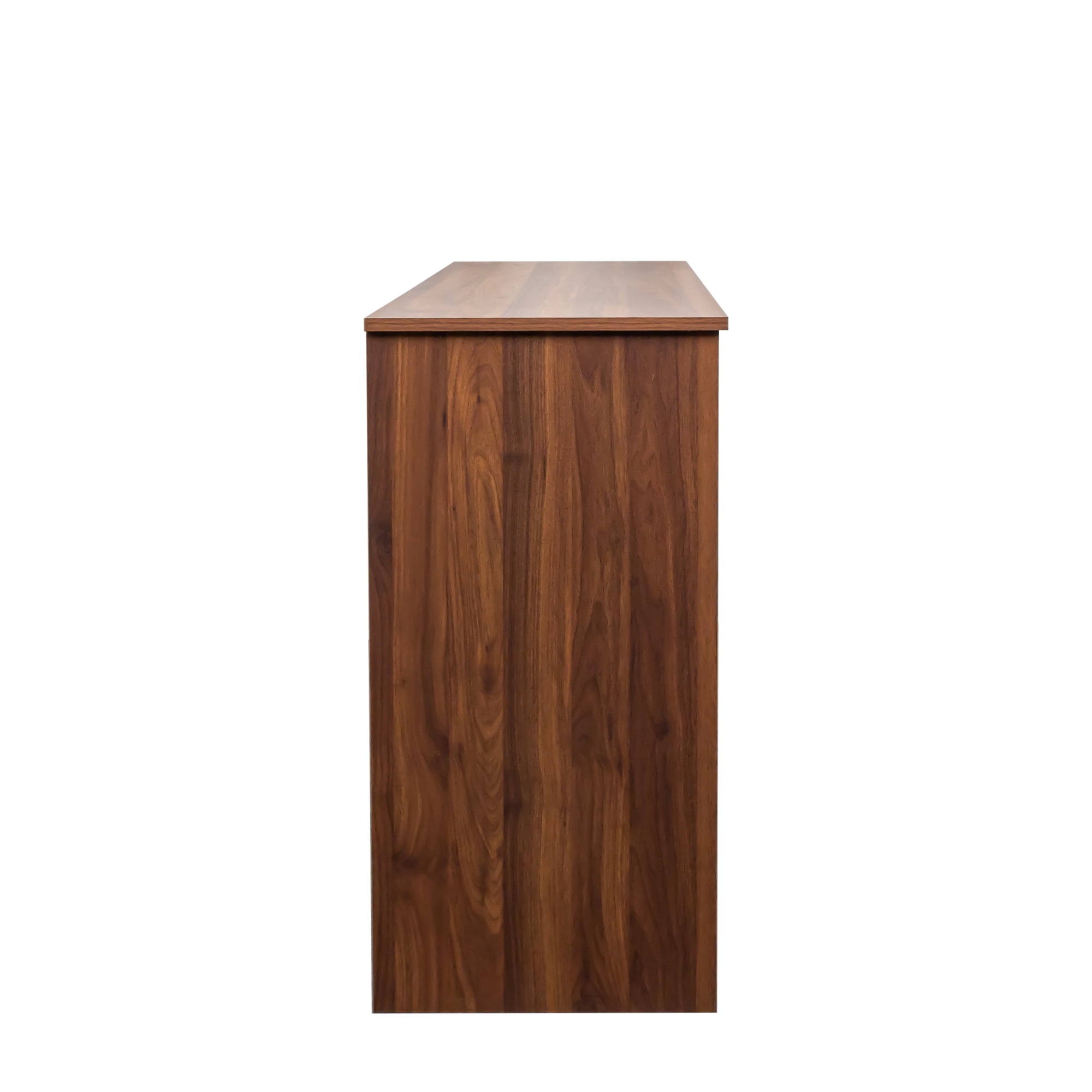Buffet Sideboard, Storage Cabinet, Wooden Console Table with 2 Doors 2 Drawers, Adjustable Shelves, MDF Frame, Melamine Finish, Walnut Finish for Dining Room Living Room Hallway