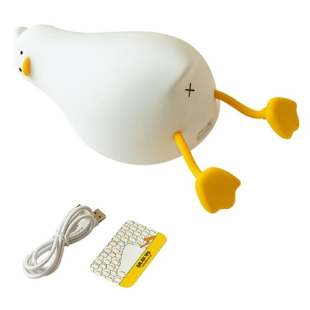

LED Night Light Durable Bedroom Cute Duck Cartoon USB Rechargeable Birthday Gift