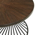 thumbnail image 3 of Picket House Furnishings Williams Round End Table in Walnut, 3 of 4