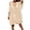 Beige, variant on Xiaoxatg Womens Swim Cover Up, Swimwears Cover Up for Plus Size Bathing Dress Design V-Neck Friendly Lightweight Beachwear White One Size