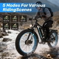 thumbnail image 6 of Dual Motor Electric Bike for Adultse,60V/25Ah,6000W Motor Full Suspension 45/50MPH High-Speed,26'' Fat Tire Electric Bike,Hydraulic Brakes,for Adults Off-Road Commuting, 6 of 10