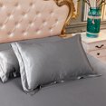thumbnail image 6 of Ghojet Silk Pillowcases Queen Standard Size Satin Silk 48 cm*74 cm for Hair and Skin Hypoallergenic Both Sides for Hair Soft Breathable, 6 of 6