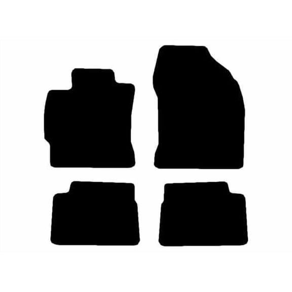 Carpet Floor Mats, Custom Fit, Black, 4-Piece Set, Fits 2017-2018 Toyota Corolla iM, Made in USA