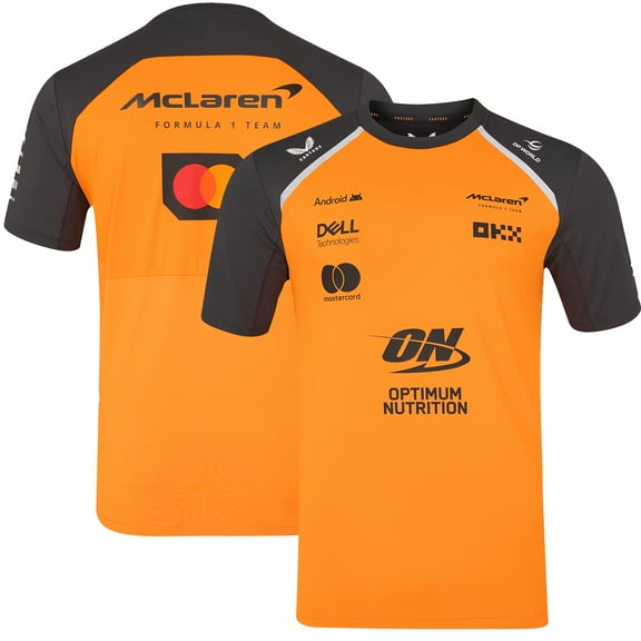 Men's McLaren  Orange/Anthracite McLaren F1 Team 2025 Replica Set Up T-Shirt