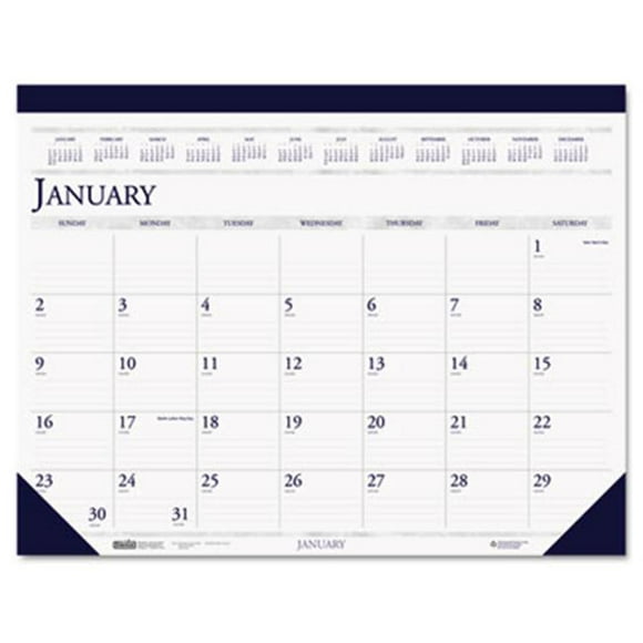 House Of Doolittle 150HD Two-Color Monthly Desk Pad Calendar 22 x 17