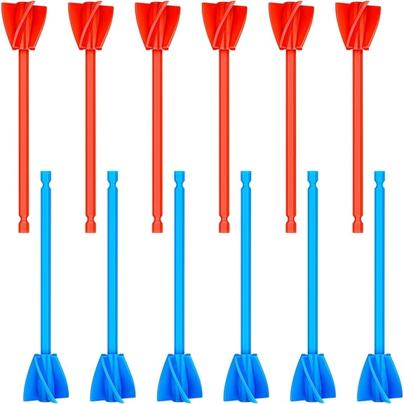 12 Pieces Paint Mixer Drill Attachment,Helix Paint Mixer Resin Drill Mixer Paint Stirrers Drill Attachment for 1 Gallon of Paint Epoxy Resin Silicone Jewelry Casting Molds (Red, Blue, Black, White)