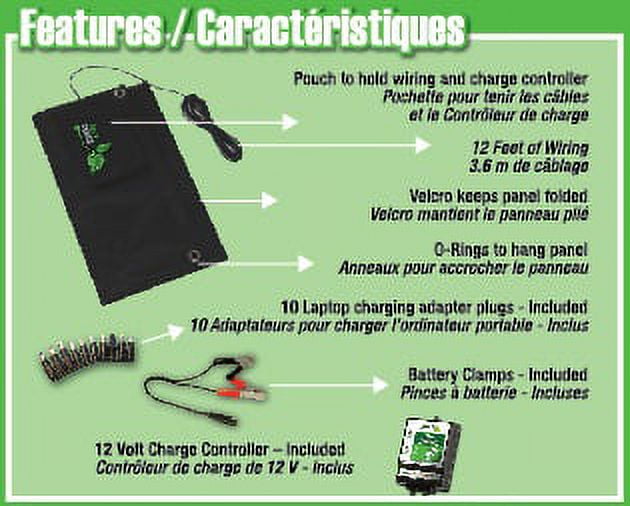 Nature Power (55020) 18-Wat Folding Solar Panel with 8 Amp Charge Controller