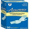 Assurance Latex Free Vinyl Disposable Exam Gloves, 50 Ct