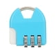 thumbnail image 4 of Candado con contraseña Mini código de 3 dígitos Cajón de equipaje Cerradura antirrobo Azul JShteea Para Estrenar, 4 of 7