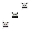 thumbnail image 4 of Qarigey Lady Teens Cute Panda Fashion Windproof Knitting Hats Winter Headwear Autumn Black White Cartoon 56-58cm for Travel Type1 NO1, 4 of 6