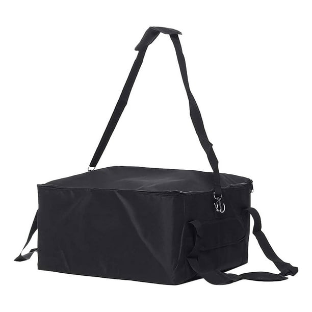 Naiovety Bolsa aislada para entrega de alimentos con almacenamiento conveniente, comida caliente o fría, ligera y portátil Almacenamiento y organización del hogar negro