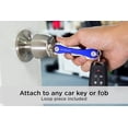 thumbnail image 3 of KEYSMART Key Holder for Keychain - Compact Key Organizer for Key Chain, Minimalist Clutter-Free EDC Keychains, Key Ring for Car Fobs Key Chains, Expandable (Up to 14 Keys, Blue), 3 of 7