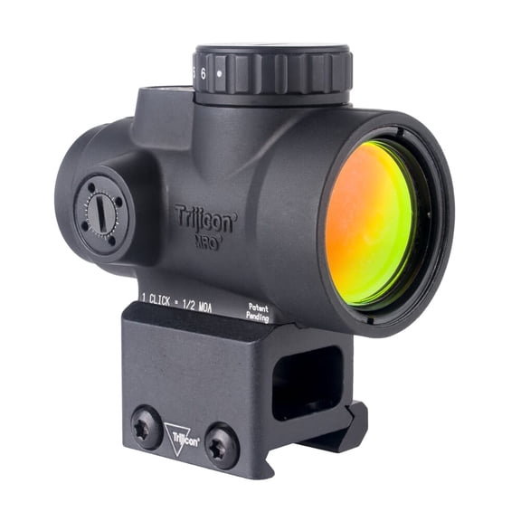 Trijicon MRO SD 1x25 Green Dot Sight, 2.0 MOA Adjustable Dot, Lower 1/3 Co-witness Mount, Waterproof, Ambidextrous Brightness Control (MRO-C-2200333)