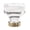 Clear/Golden Champagne, variant on Amerock Glacio 1-3/8 in (35 mm) Length Clear/Black Bronze Cabinet Knob