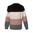 thumbnail image 5 of Lightweight Sweaters For Women Sevevn Women's Mock Neck Color Block Long Sleeve Pullover Sweater, 5 of 6