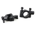 thumbnail image 1 of Pair of 10MM 7/8 Inch Motorcycle Aluminum Handlebar Mirror Mount Clamp (Black), 1 of 3