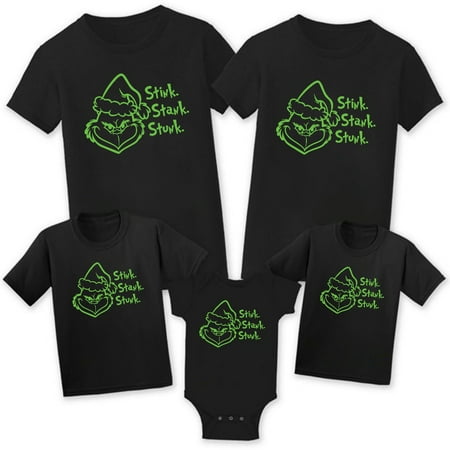 

Dr. Seuss Grinch Interesting Family Outfit T Shirt Vintage Family T-Shirts for Unisex Short Sleeve Tee Shirts