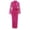 Hot Pink, variant on Satin Silk Robes for Women Long Satin Long Nightdress Silk Lace Lingerie Nightgown Sleepwear Sexy Robe Belted Bathrobe Black M