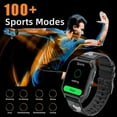 thumbnail image 6 of Jelloo Smart Watches for Men, 3ATM Waterproof Rugged Smartwatch, 1.83'' Outdoor Fitness Tracker Watch with Sleep Monitor/Pedometer, for iOS Android, 6 of 9