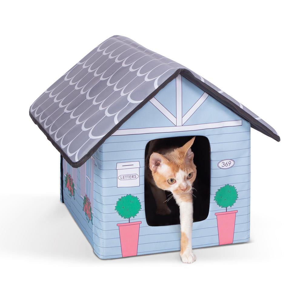 Feral Cat House Foldable Kitty House Cat Shelter for Pets Waterproof Pet Outdoor Cat House