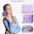 thumbnail image 3 of Bolsa de Maquillaje Mini Transparente Única Bargains Bolsa de Cosméticos con Cremallera para Bolso Morado, 3 of 7