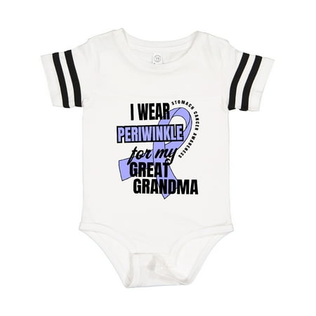 

Inktastic I Wear Periwinkle for My Great Grandma Stomach Cancer Awareness Gift Baby Boy or Baby Girl Bodysuit