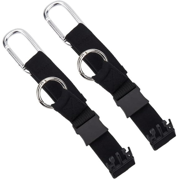 Nylon Adjustable Packing Luggage Straps Suitcase Belts with Alloy Buckle Black 410x25x2mm